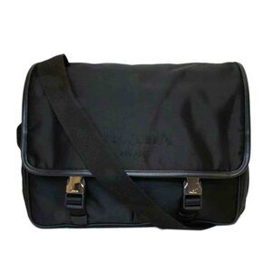 PRADA Black Nylon Shoulder Bag